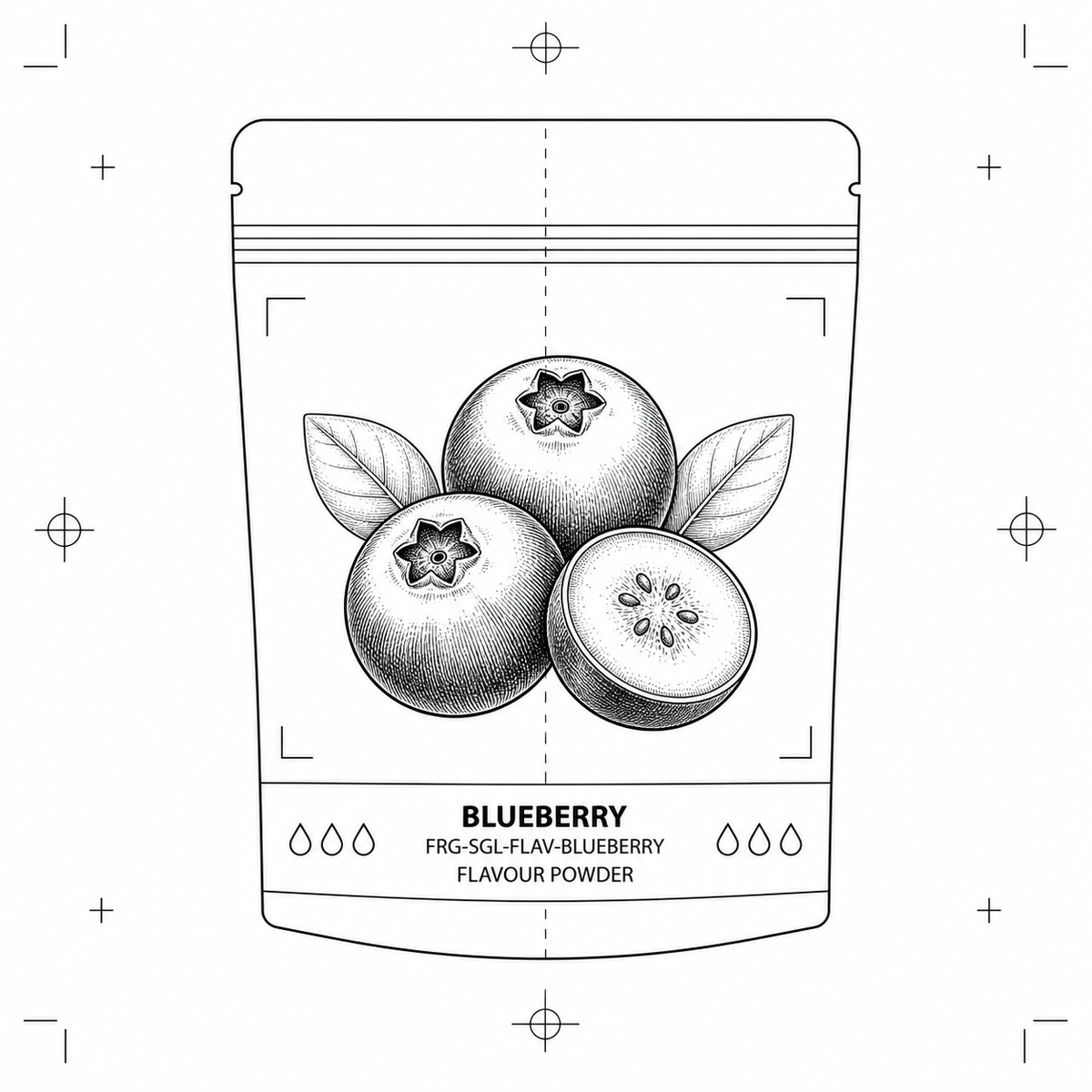 Blueberry — 50 g flavour pouch