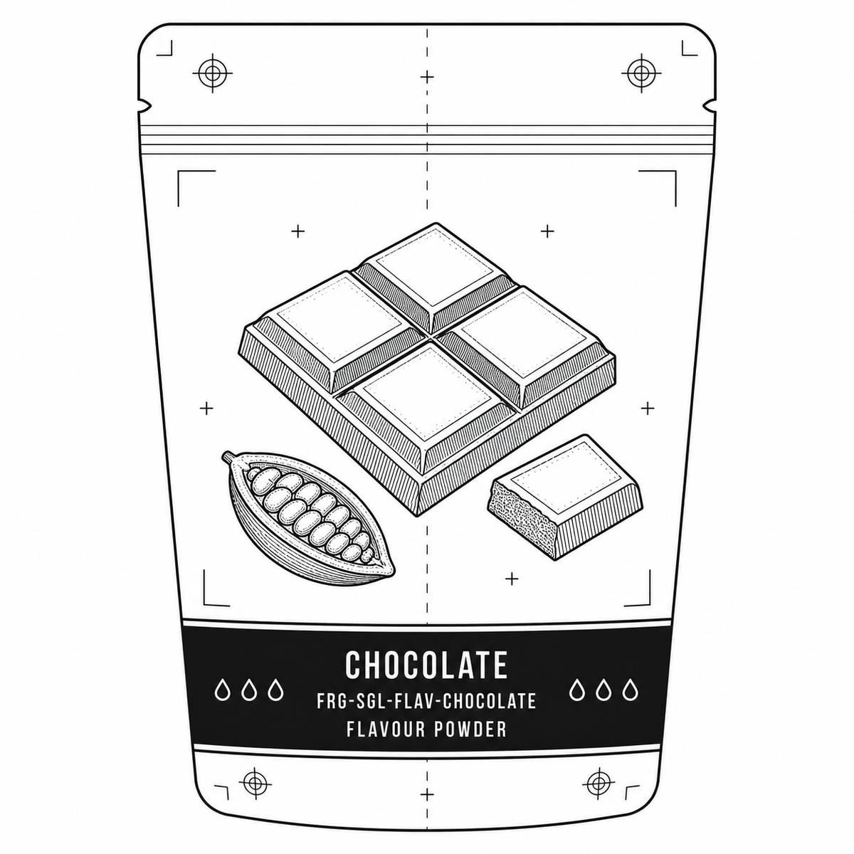 Chocolate — 50 g flavour pouch
