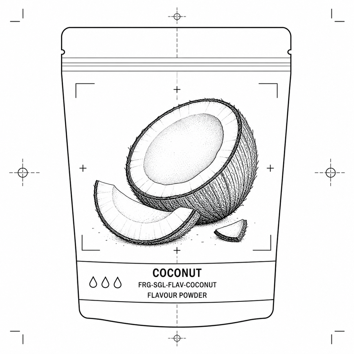 Coconut — 50 g flavour pouch