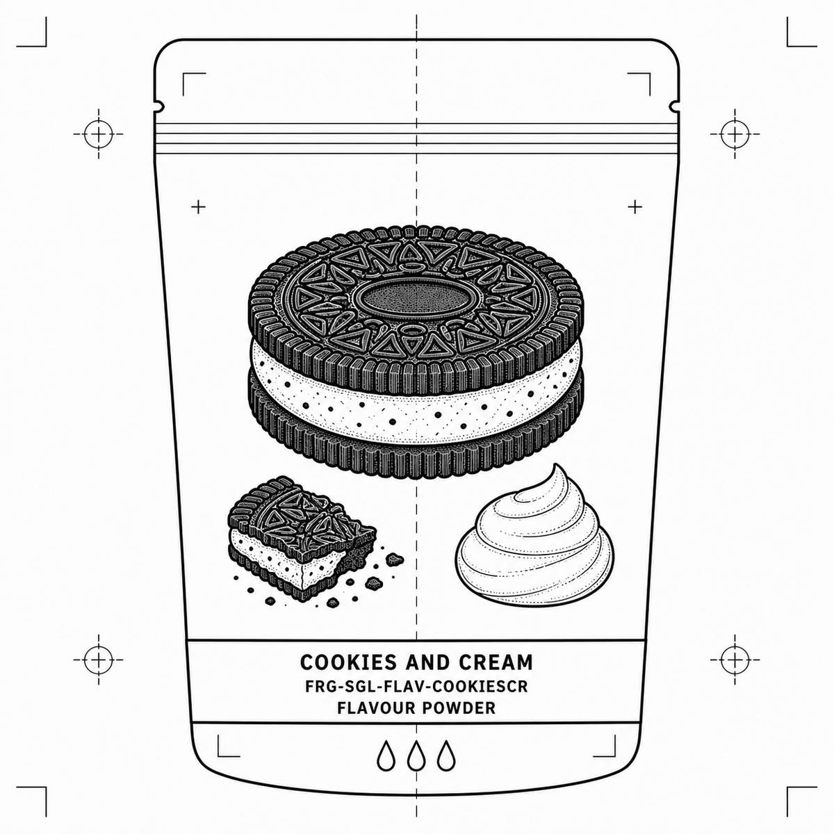 Cookies and Cream — 50 g flavour pouch