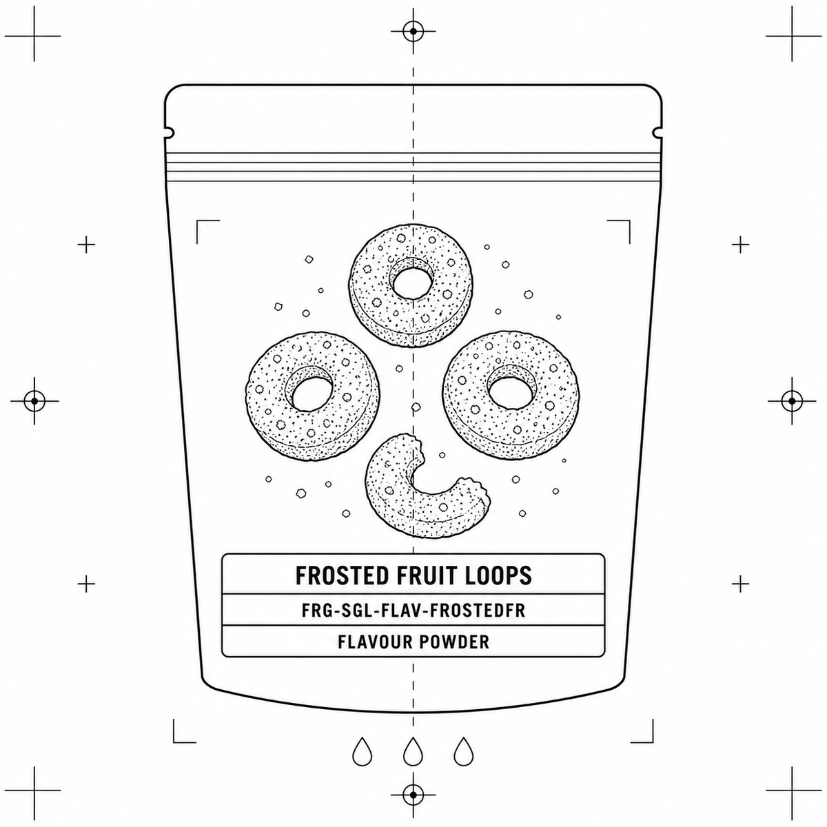 Frosted Fruit Loops — 50 g flavour pouch