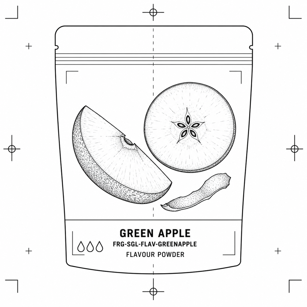 Green Apple — 50 g flavour pouch