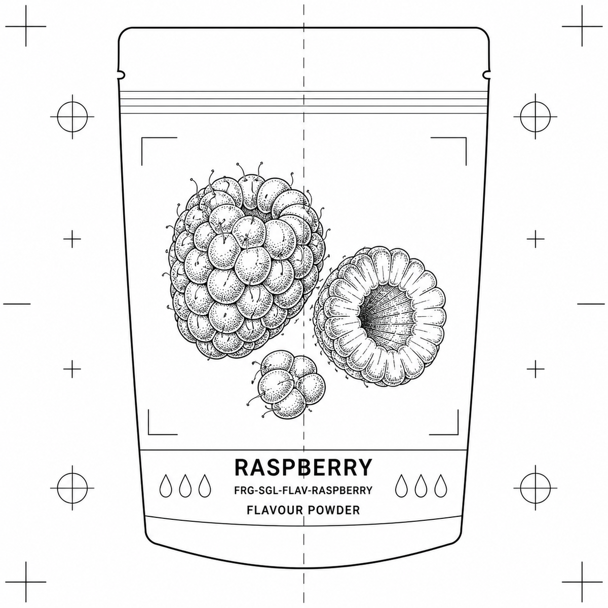 Raspberry — 50 g flavour pouch