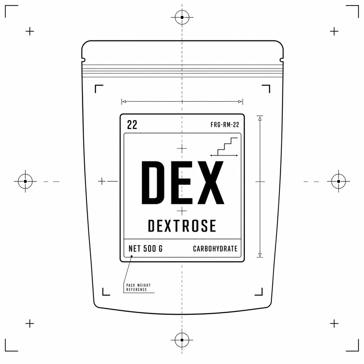 Dextrose — 500 g pouch
