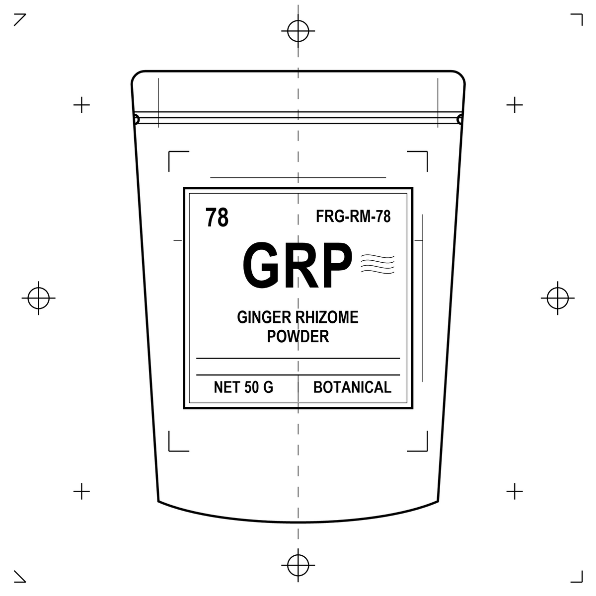 Ginger Rhizome Powder — 50 g pouch