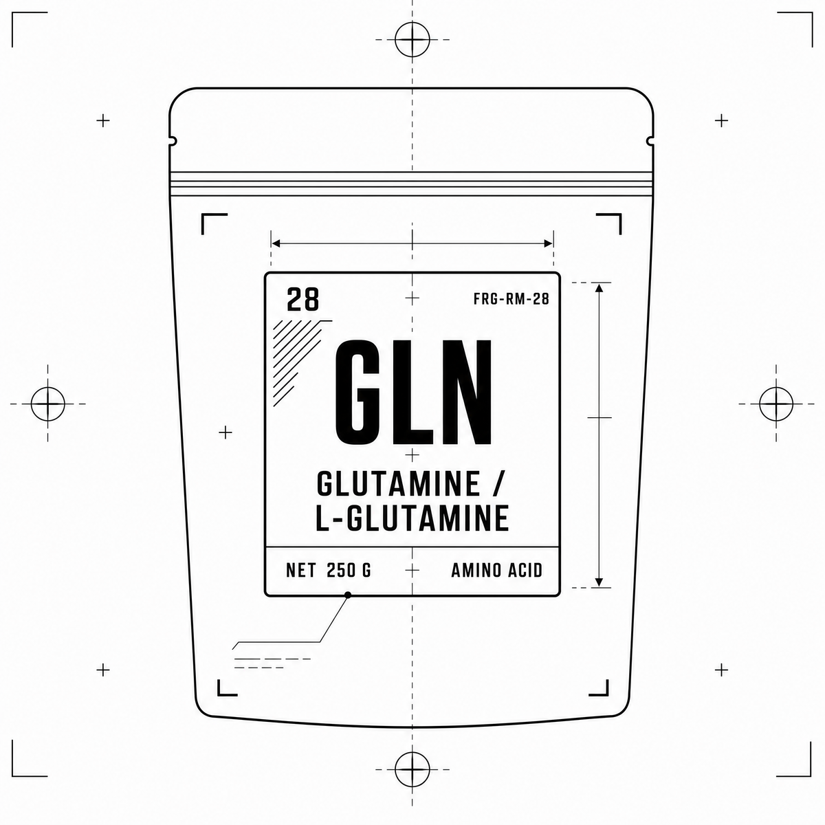 Glutamine / L-Glutamine — 250 g pouch