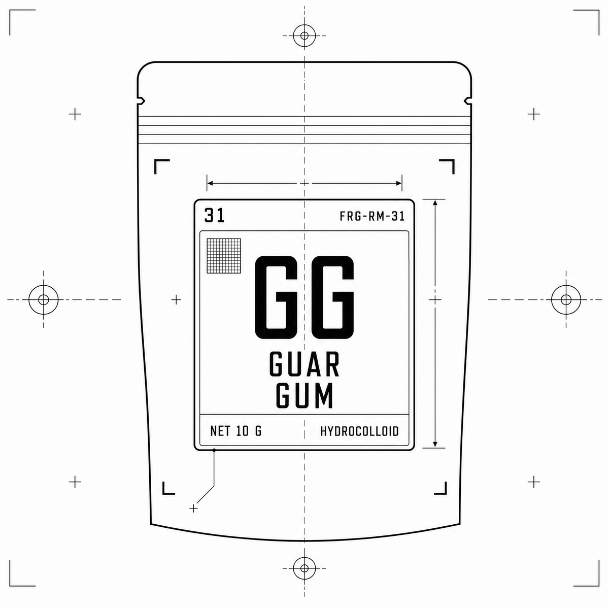 Guar Gum — 10 g pouch
