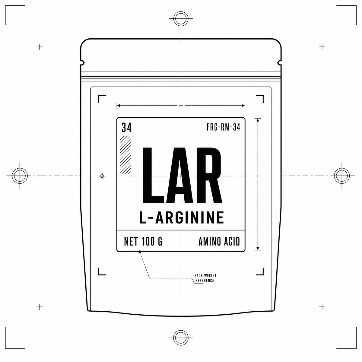 L-Arginine — 100 g pouch