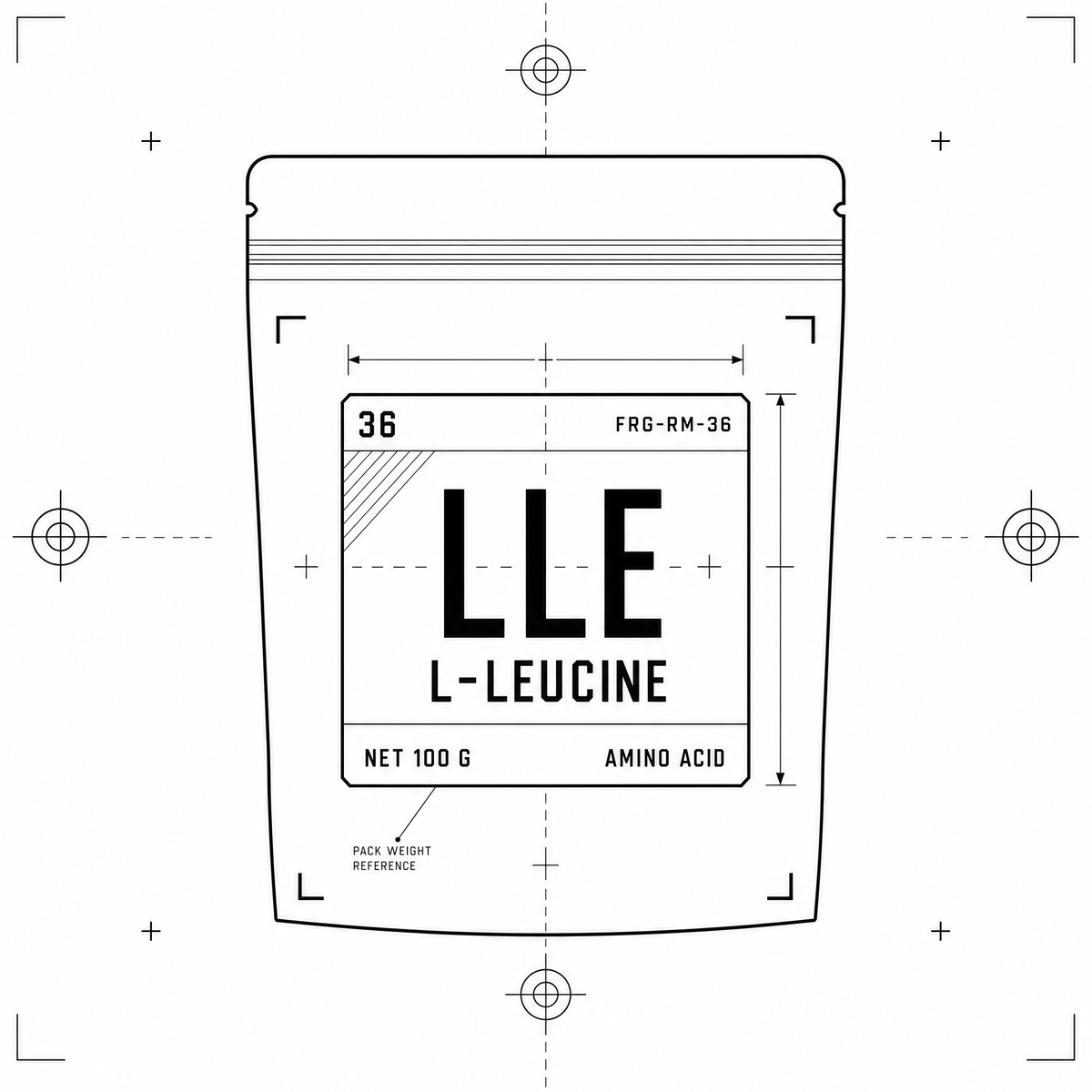 L-Leucine — 100 g pouch