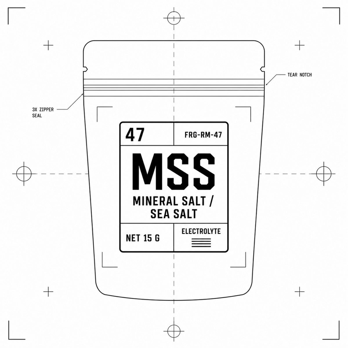 Mineral Salt / Sea Salt — 15 g pouch