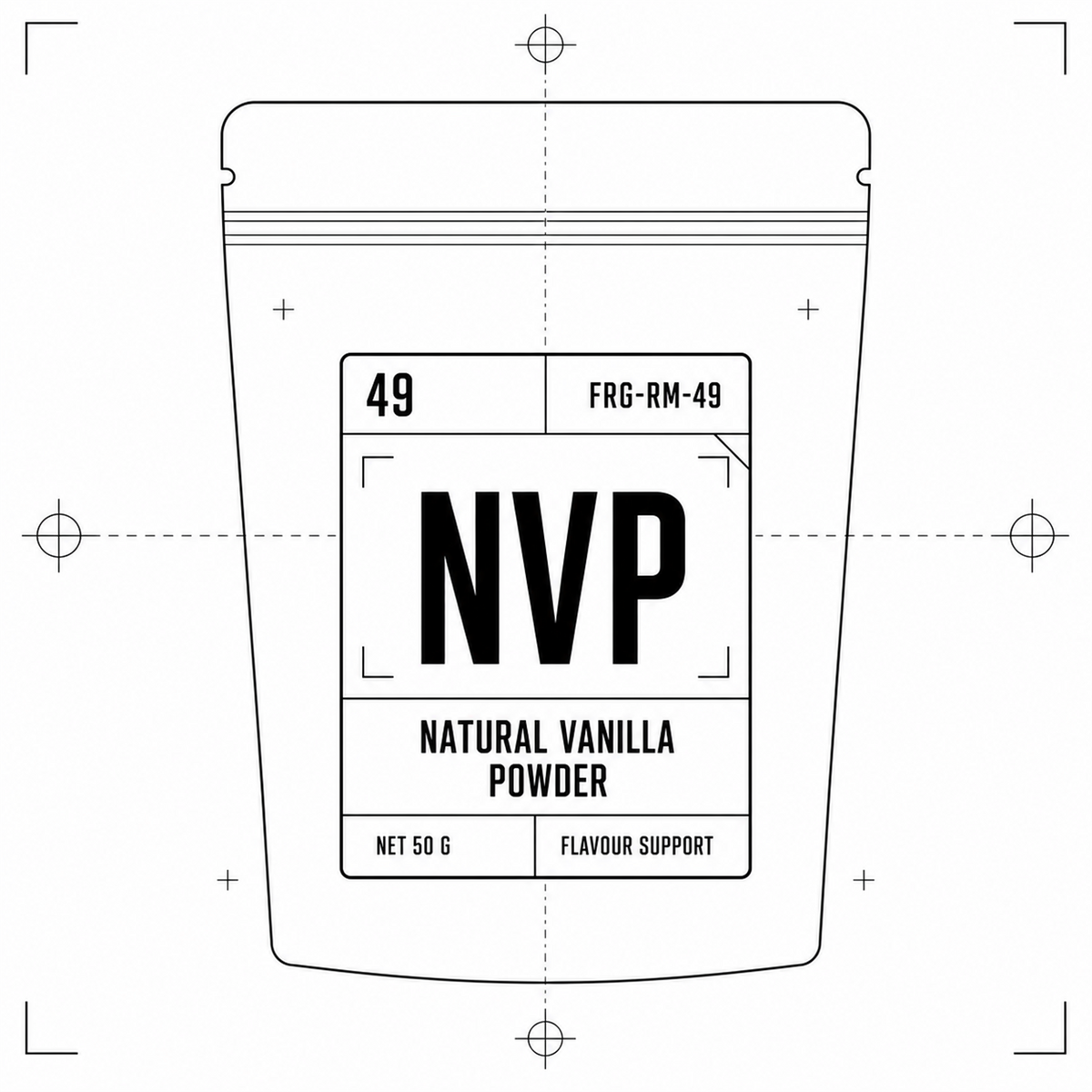 Natural Vanilla Powder — 50 g pouch