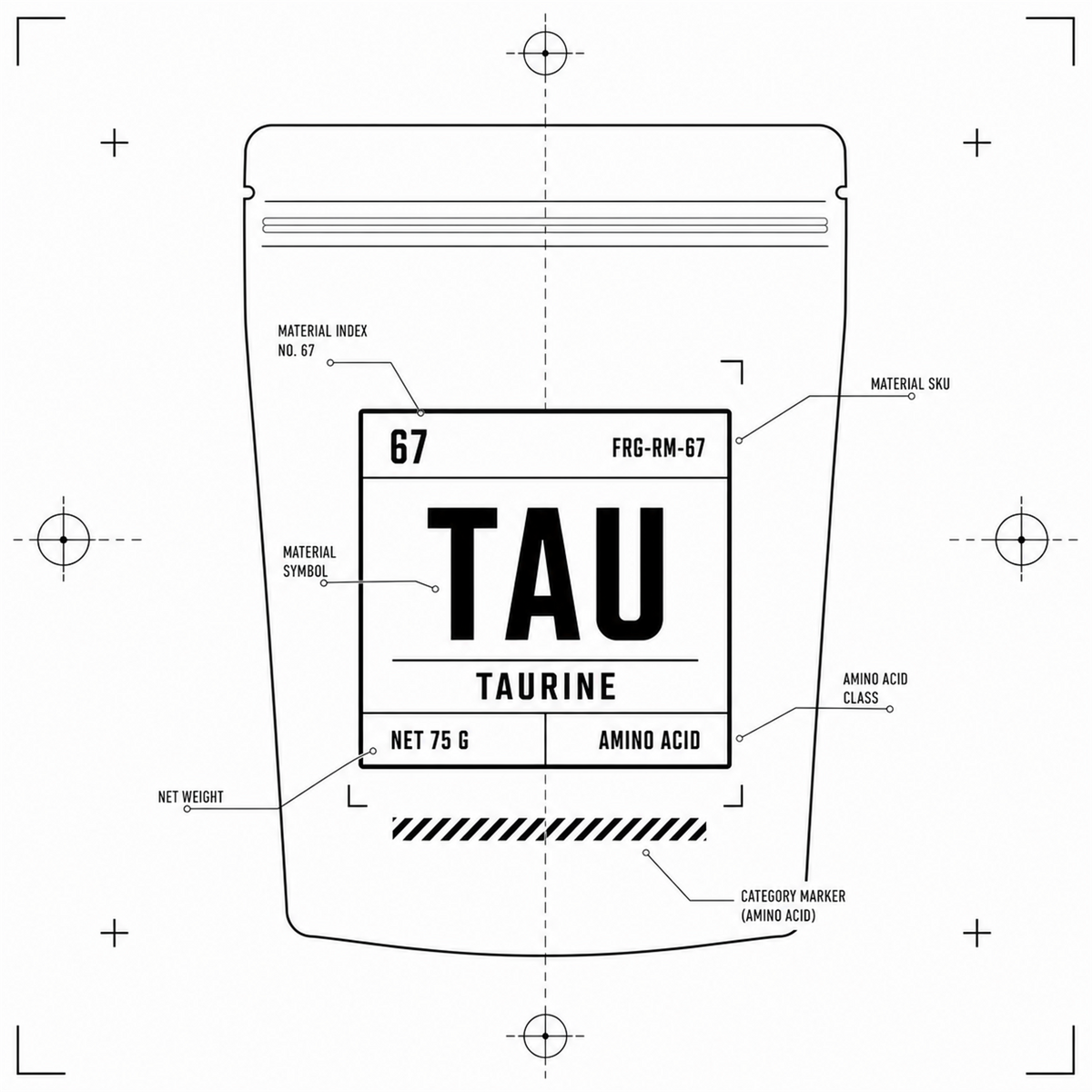 Taurine — 75 g pouch