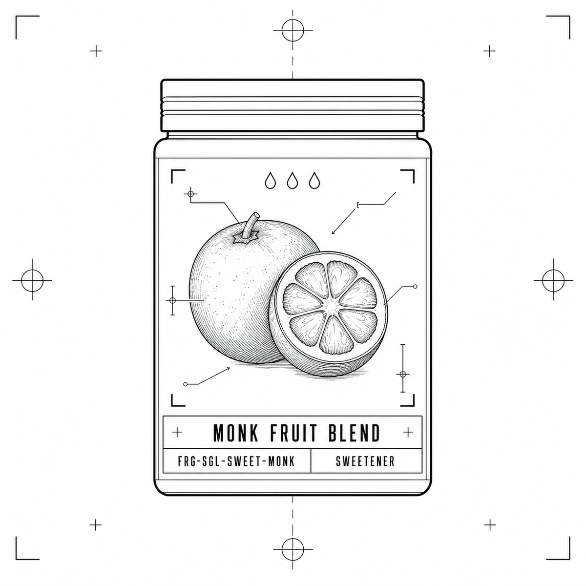 Monk Fruit Blend — 10 g sweetener pouch