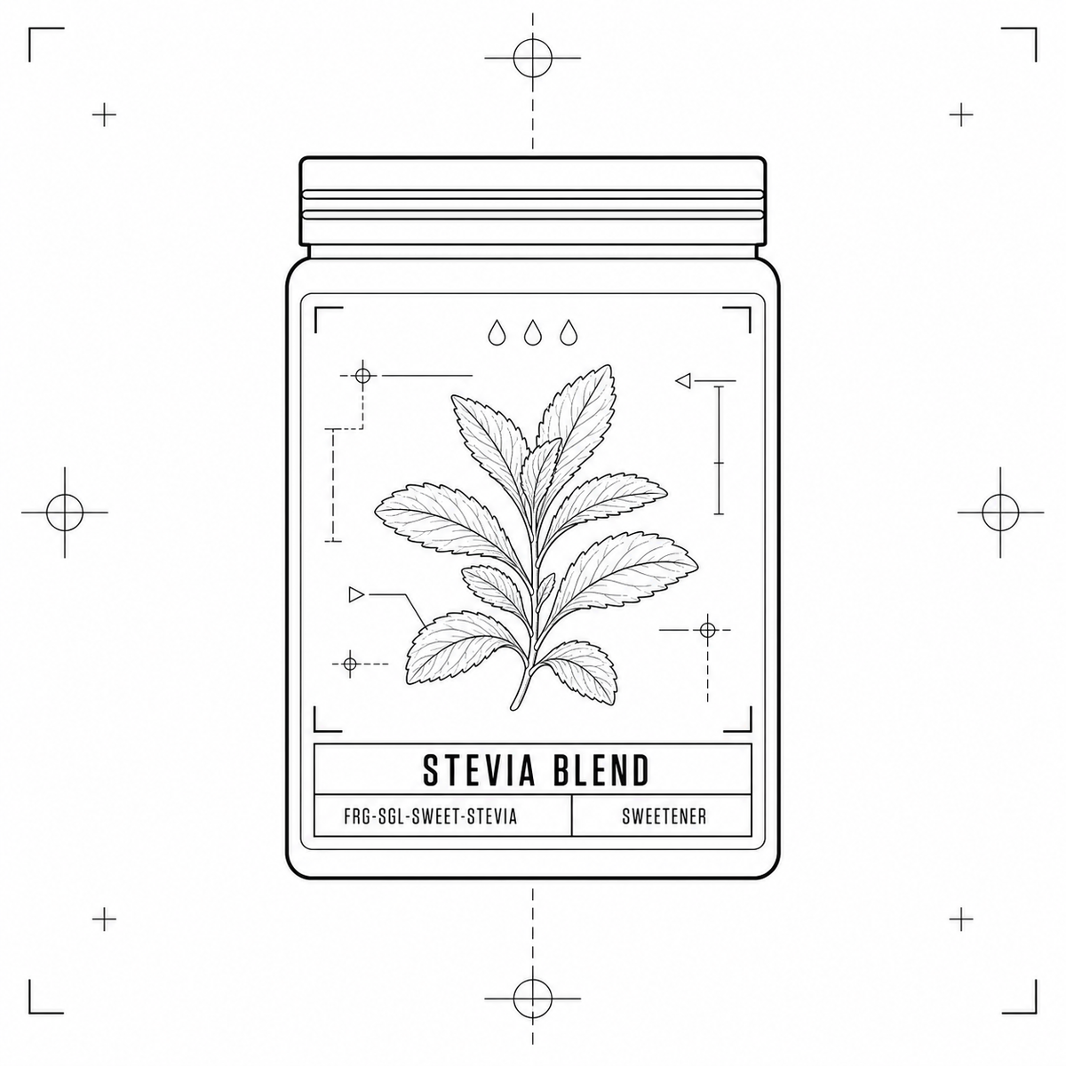 Stevia Blend — 10 g sweetener pouch