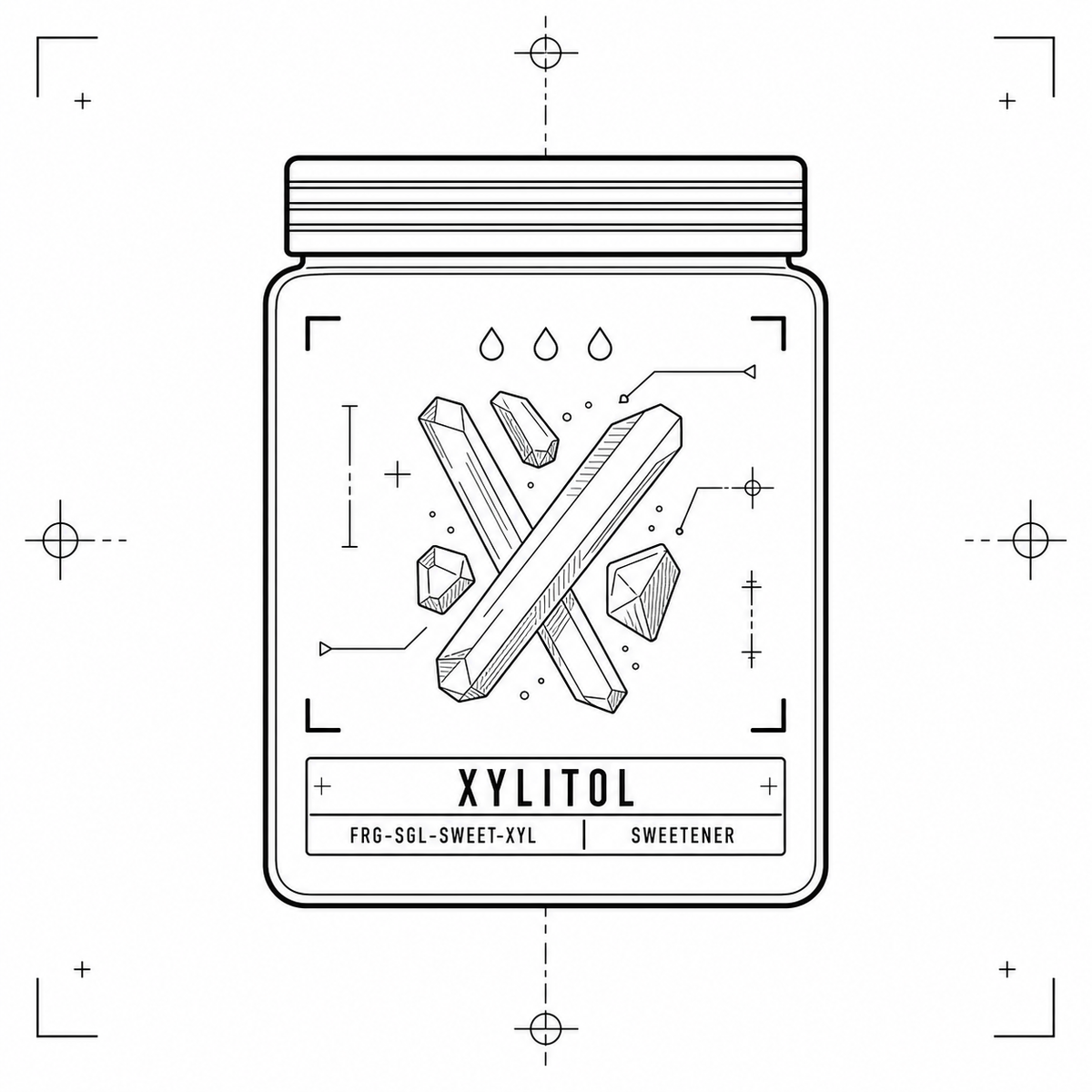 Xylitol — 250 g sweetener pouch